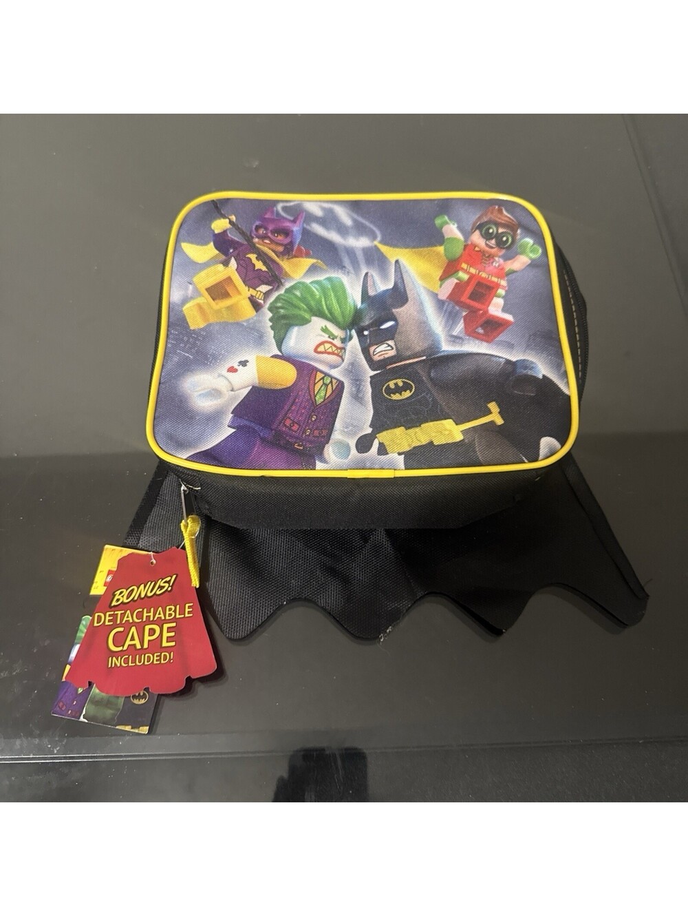 LEGO Batman Movie Soft Sided Lunch Box With Detachable Cape Brand New With Tags